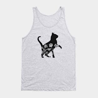 Floral Cat Tank Top